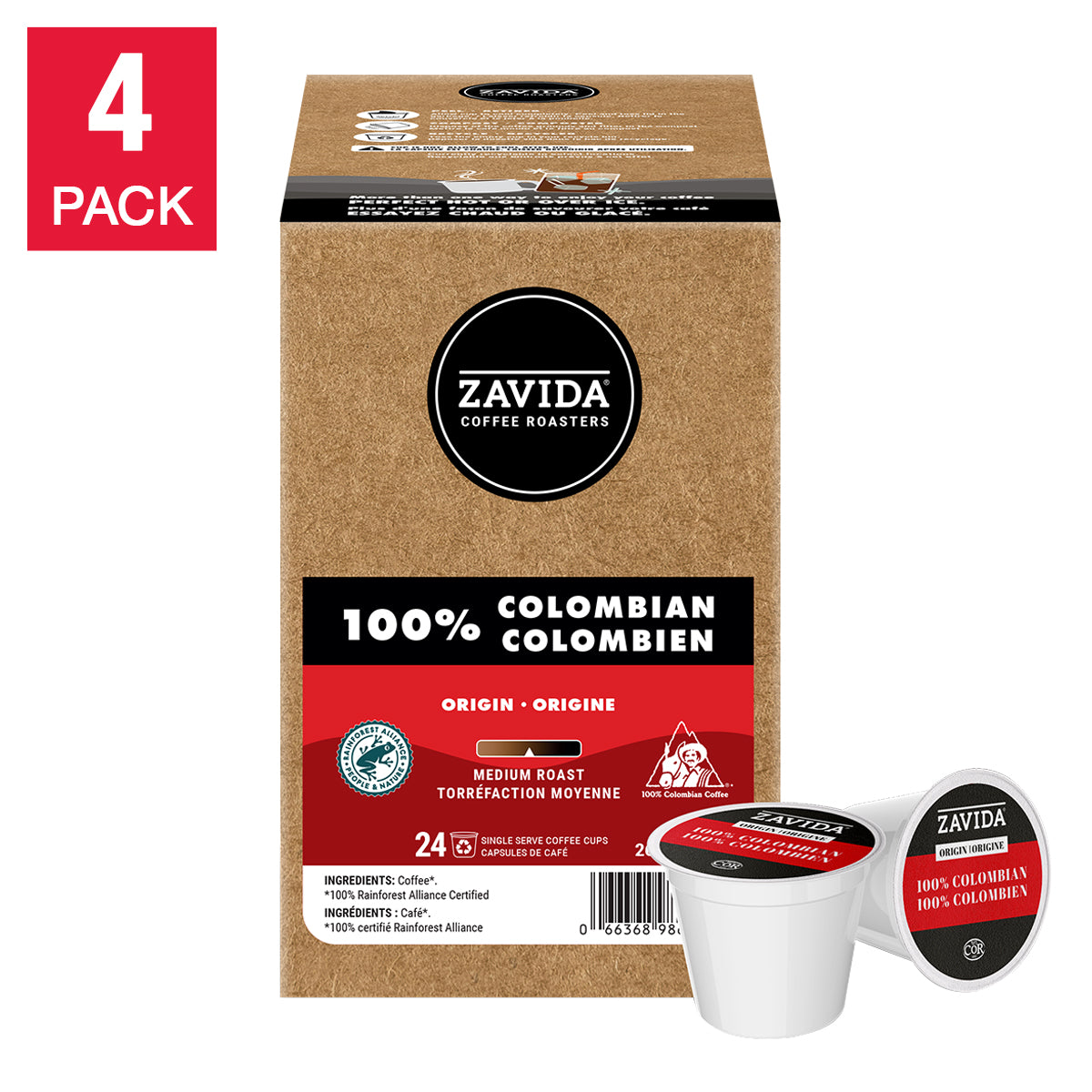 Zavida Colombian Coffee K-Cup Pods, 96- count - image 2