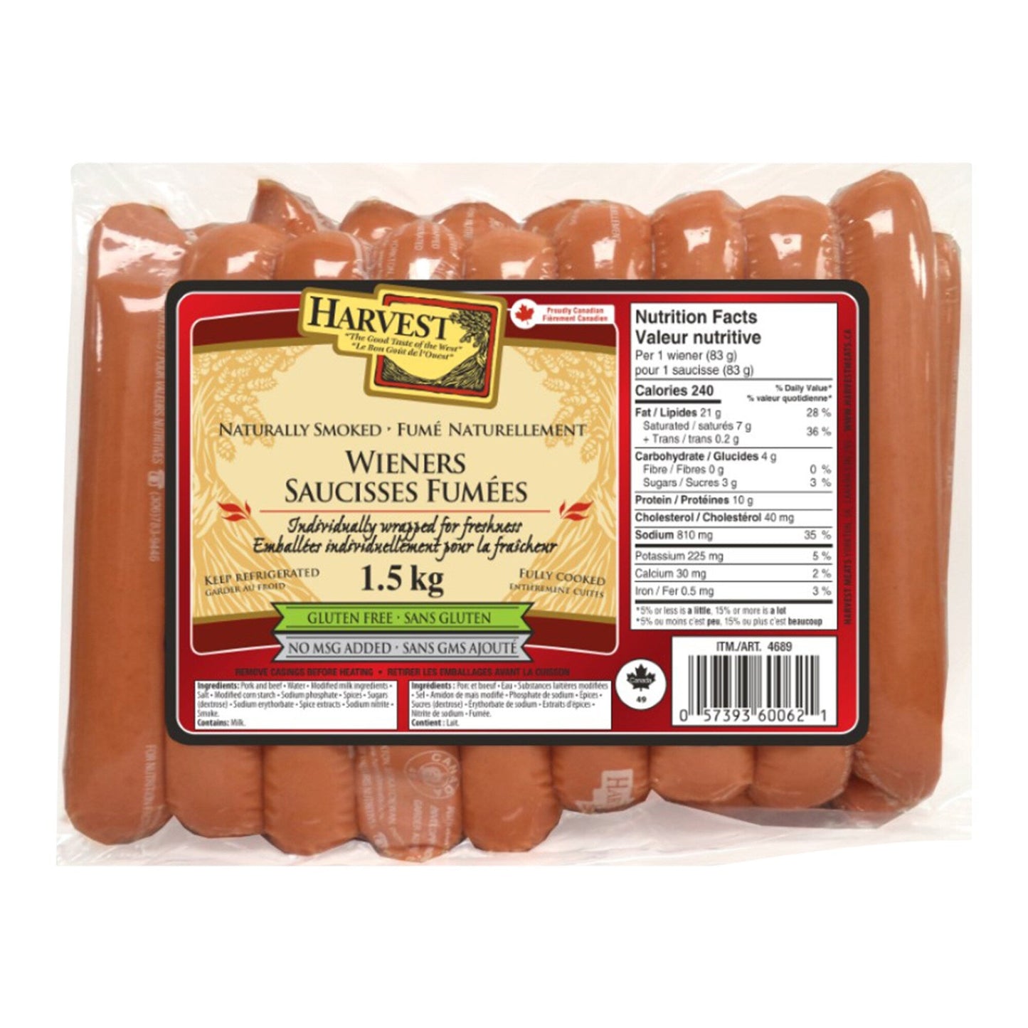 Harvest Wieners, 1.5 kg - image 1
