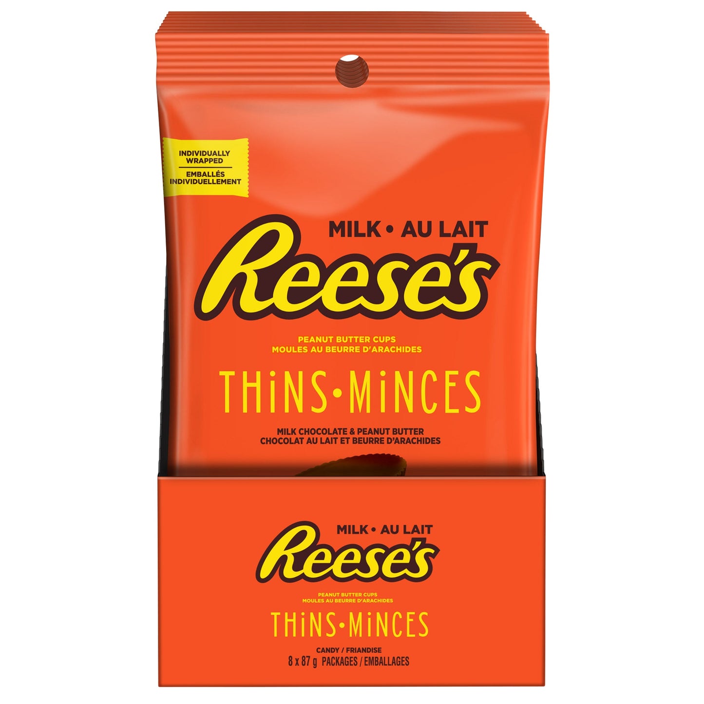 REESE'S THINS MILK 8X87G C2 L38 P190 — product image