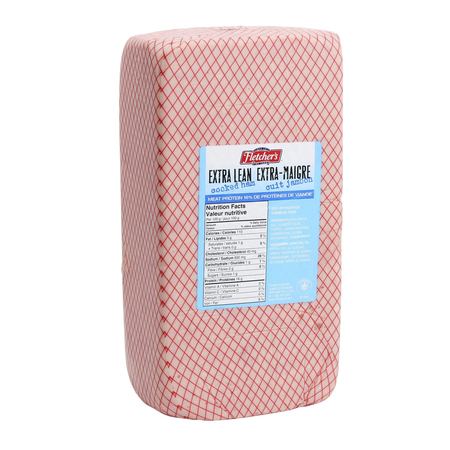 Fletcher’s Extra-lean Cooked Ham, 5 kg average weight* - image 1