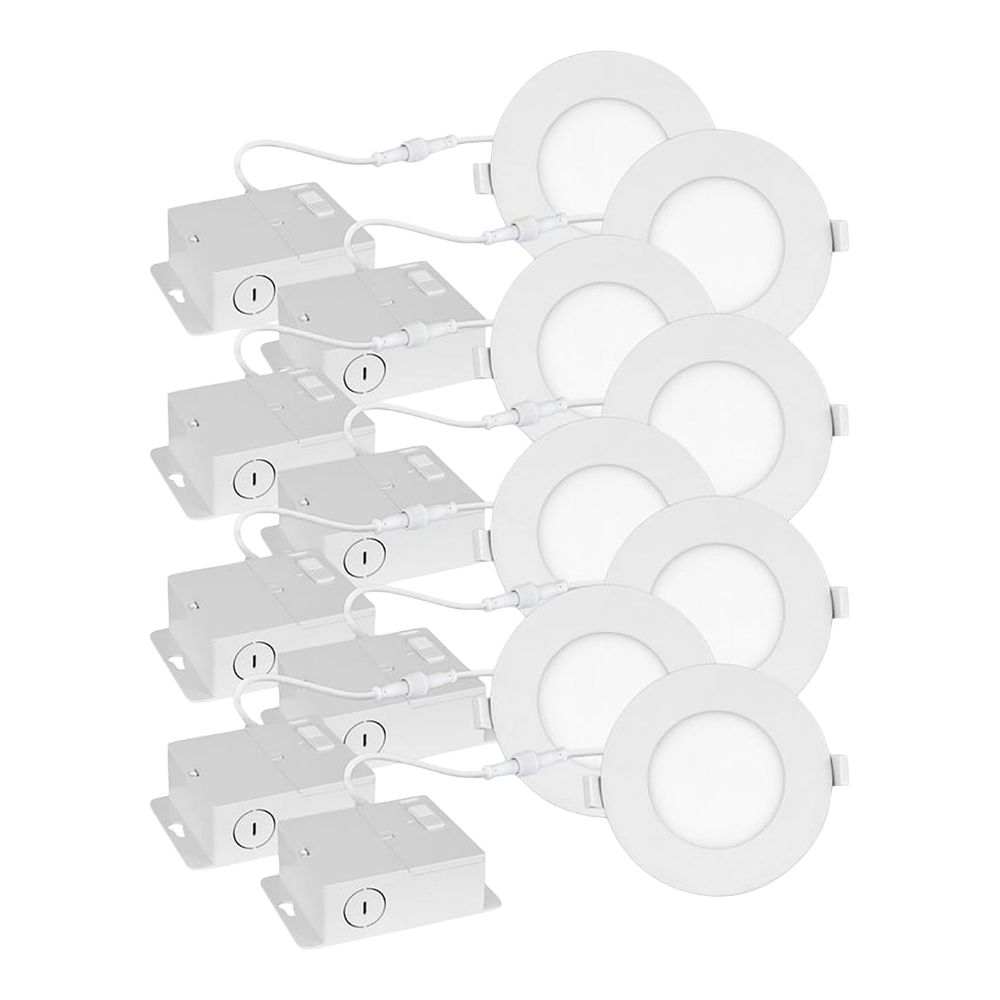 Luminus 4-in. 5CCT Recessed Panel Light Kit, 8-pack - image 3