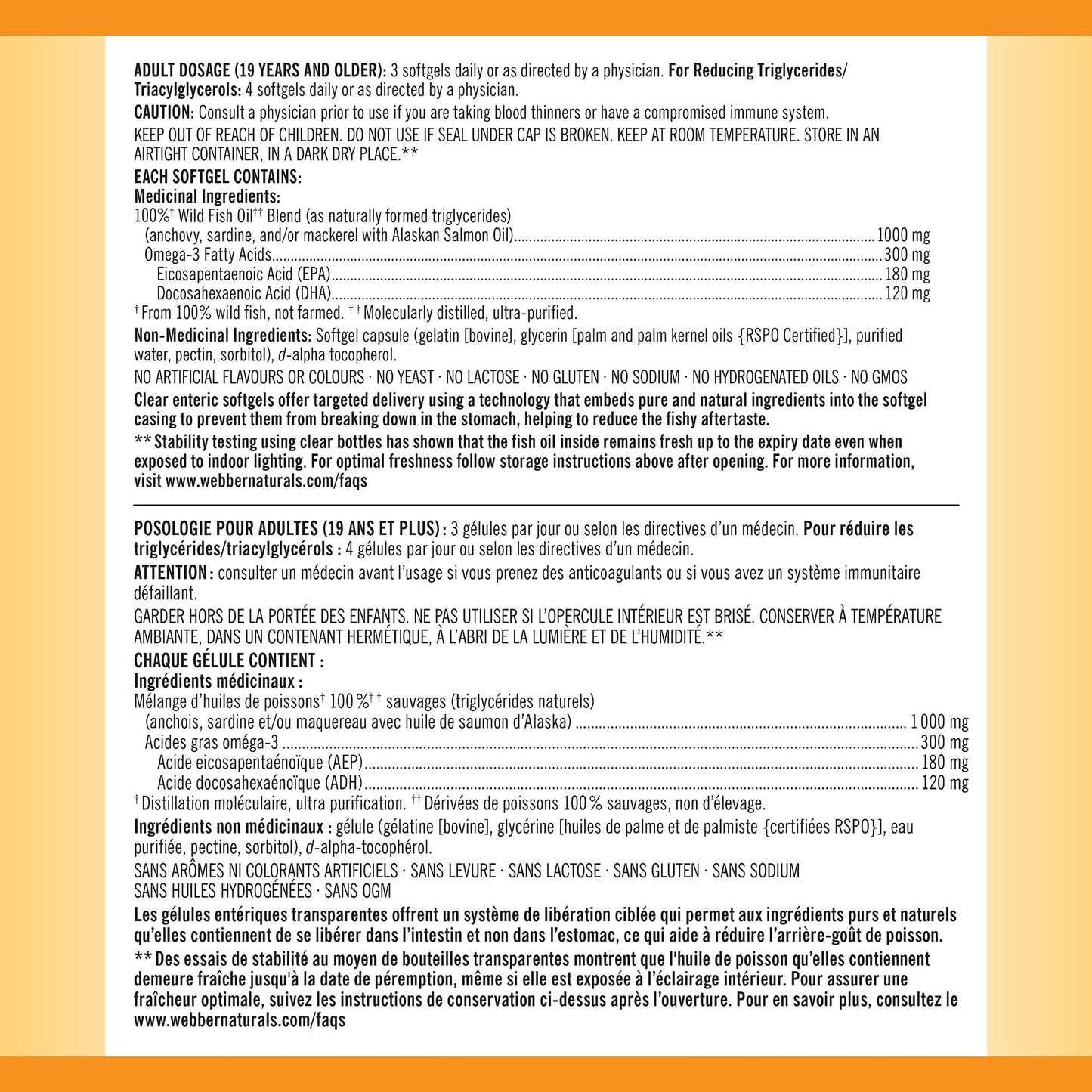 Kirkland Signature 100% Wild Fish Oil Blend, 400 Softgels - image 2