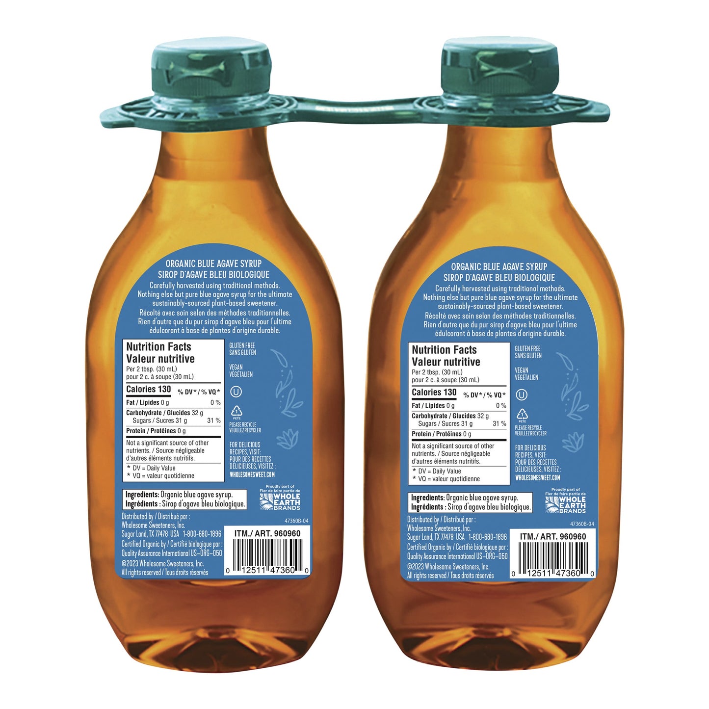 Wholesome Organic Blue Agave Syrup, 2 x 736 mL - image 3