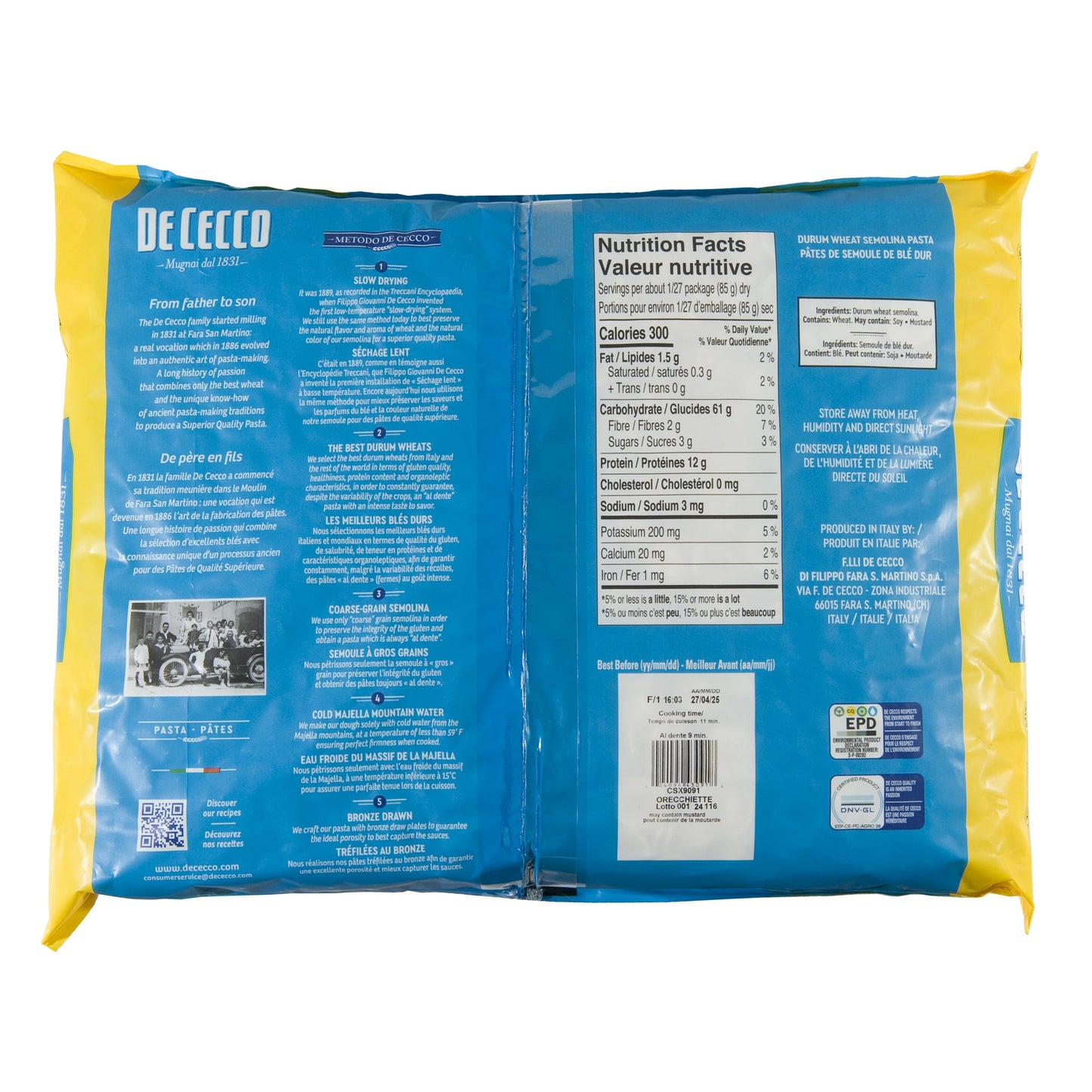 De Cecco Orecchiette 2.27 kg - image 2