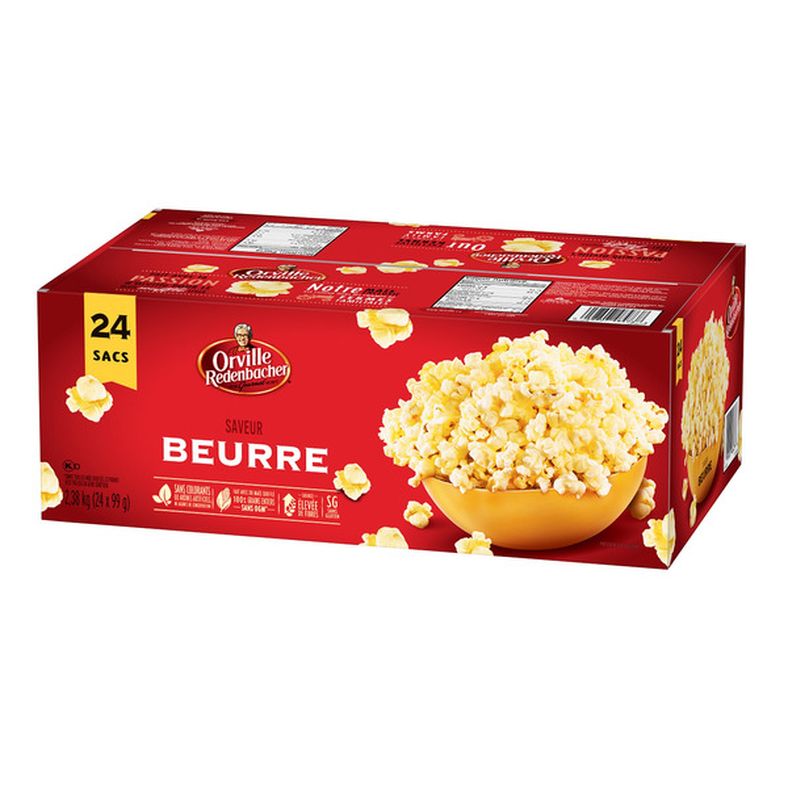 Orville Redenbacher's Gourmet Popcorn, Buttery, 24 × 99 g (3.4 oz) — product image