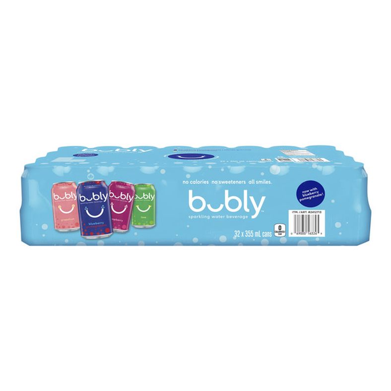 Bubly Sparkling Water Beverage Variety, 355 mL 32-pack — image 1