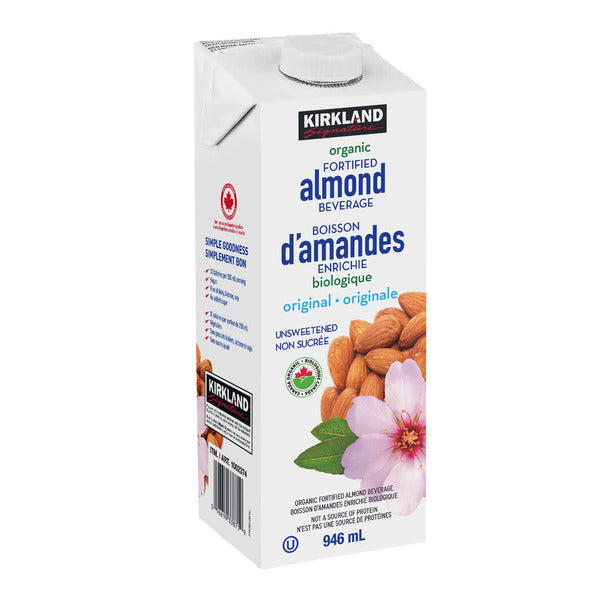 Kirkland Signature Organic Almond Beverage, Original, 6 × 946 mL — image 3