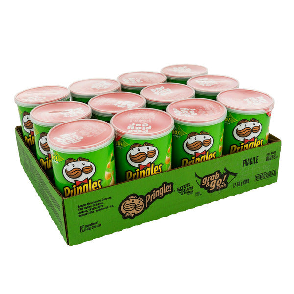 Pringles Sour Cream and Onion Potato Chips, 12 × 68 g — gallery image 2