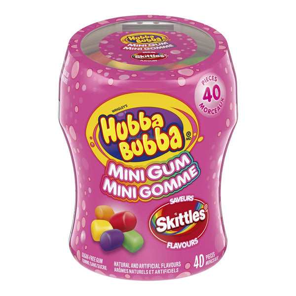 Hubba Bubba Sugar-Free Skittles Mini Gum, 6 × 40 pieces — gallery image 3