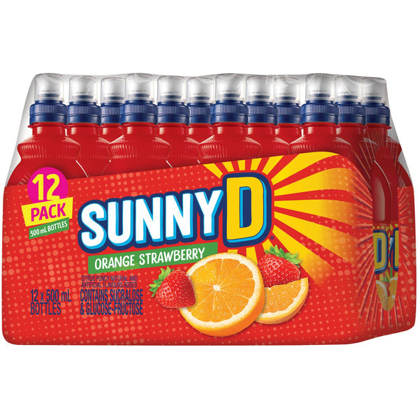 Sunny D, Orange Strawberry, 500 mL, 12-pack — image 2