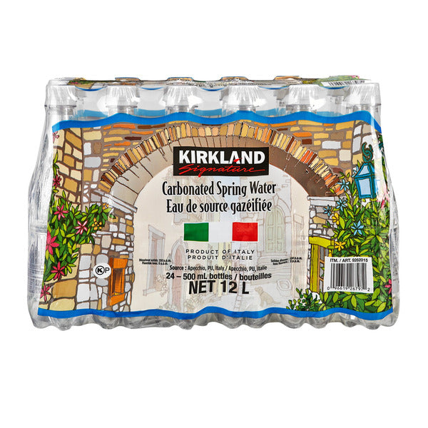 Kirkland Signature Carbonated Spring Water, 24 x 500 mL — image 2