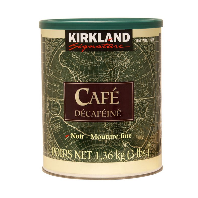 Kirkland Signature Decaffeinated Dark Roast Fine Grind Coffee, 1.36 kg — image 1