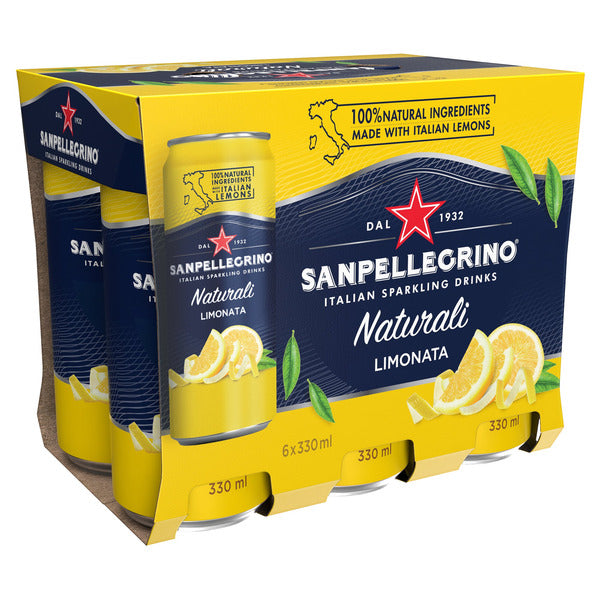 San Pellegrino Limonata Sparkling Beverage, 24 cans × 330 mL — image 3