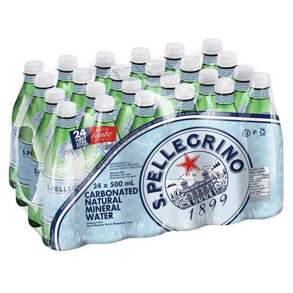 SANPELLEGRINO Carbonated Mineral Water, 24 × 500 mL — image 2