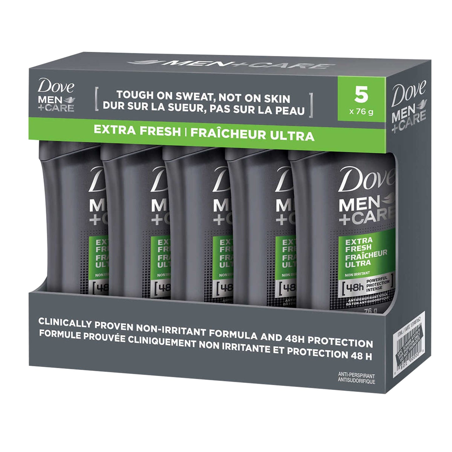 Dove Antiperspirant Deodorant for Men, 5 x 76 g - image 3