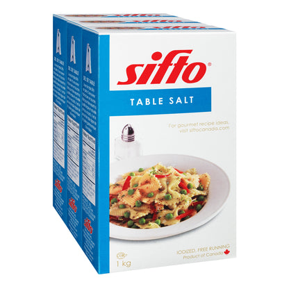 Sifto Table Salt, 3 × 1 kg - image 2