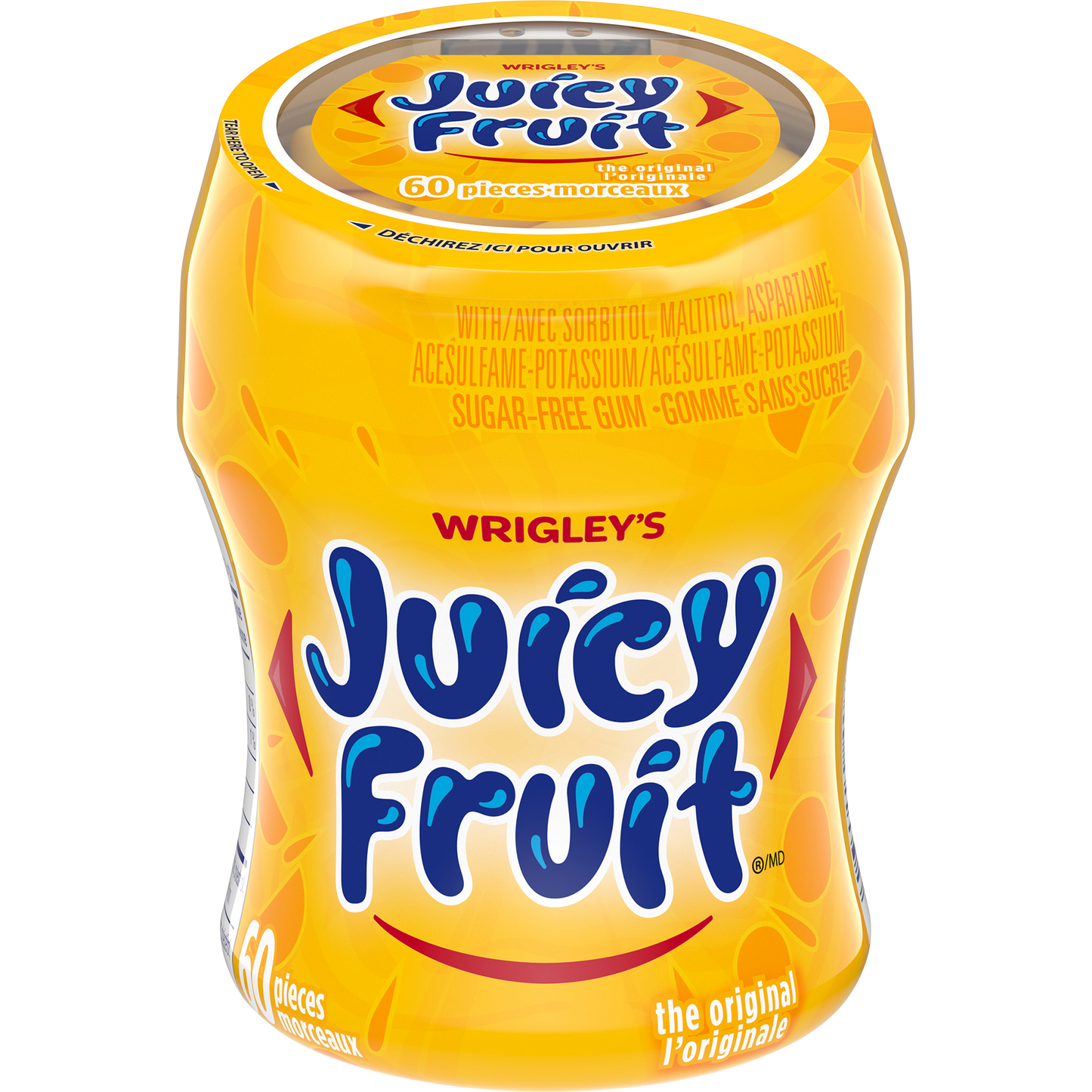 Juicy Fruit Yellow The Original Gum, 6 × 60 pellets — product image