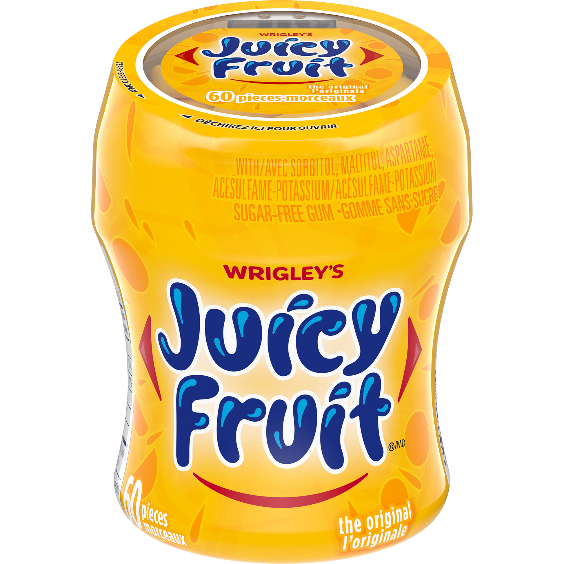 Juicy Fruit Yellow The Original Gum, 6 × 60 pellets — product image