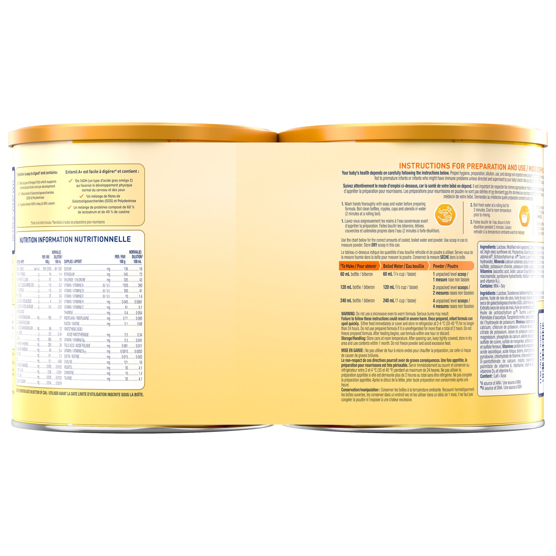 Enfamil A+ Infant Formula, 765 g, 2-pack - image 2