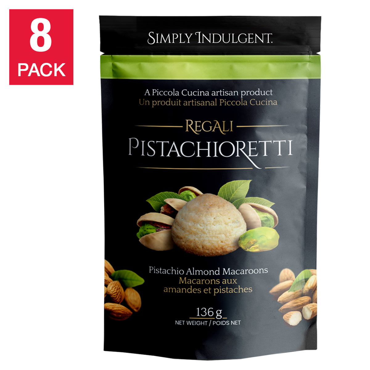 Piccola Cucina Regali Almond Macaroons, 8 × 136 g - image 2