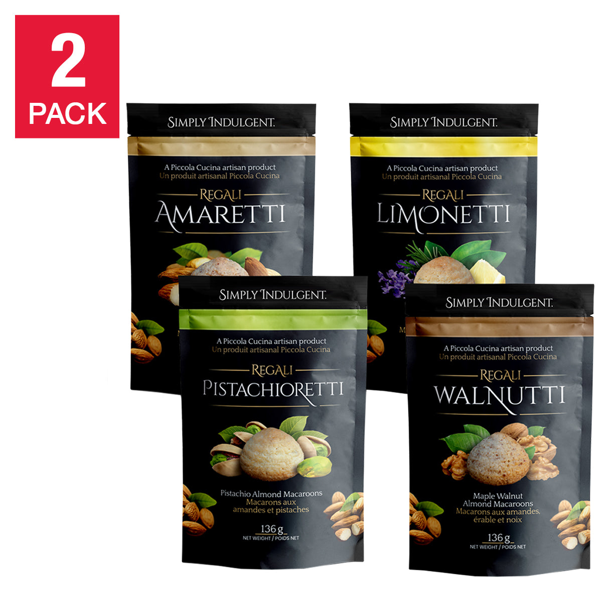 Piccola Cucina Regali Almond Macaroons, 8 × 136 g - image 8