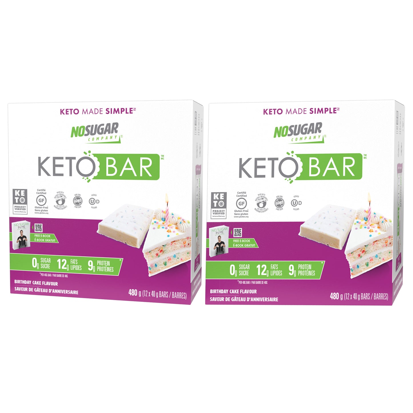 No Sugar Keto Bar, Bars, 2 × 480 g - image 7