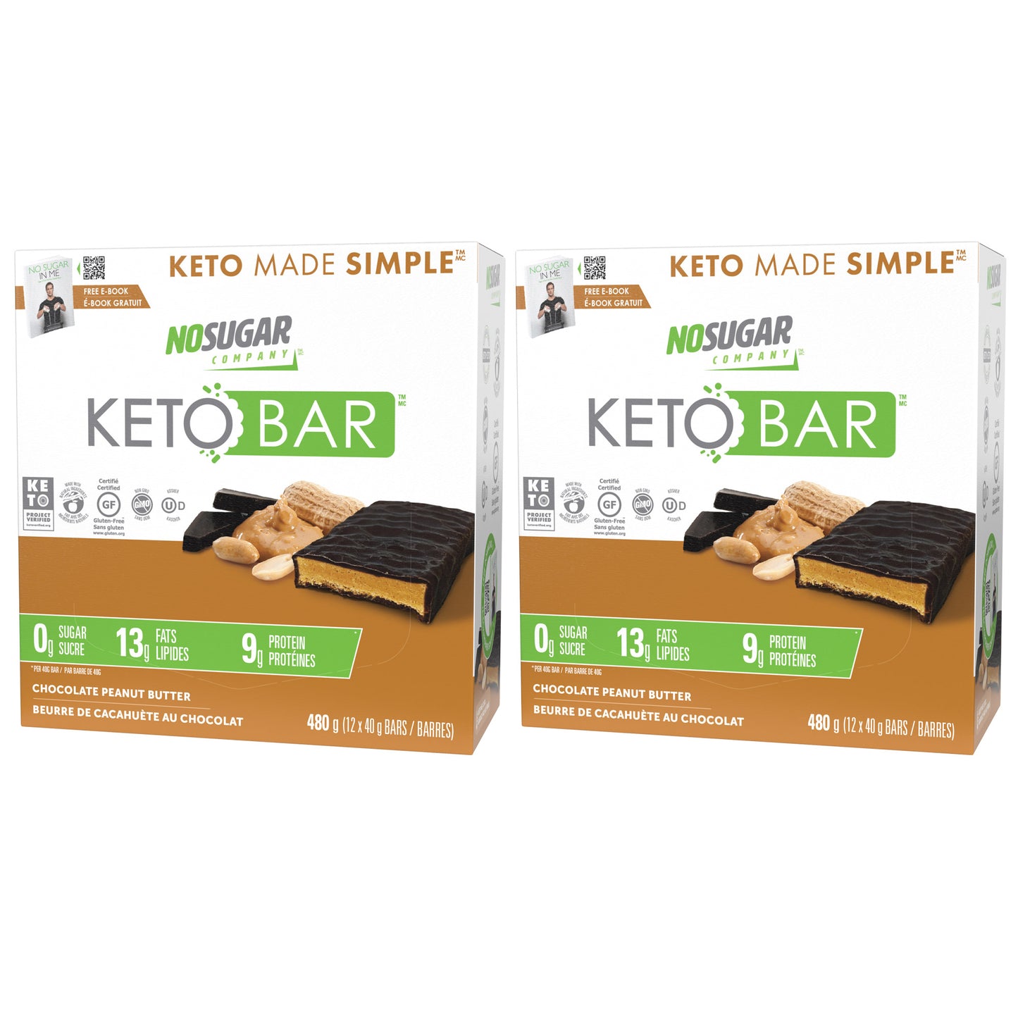 No Sugar Keto Bar, Bars, 2 × 480 g - image 11
