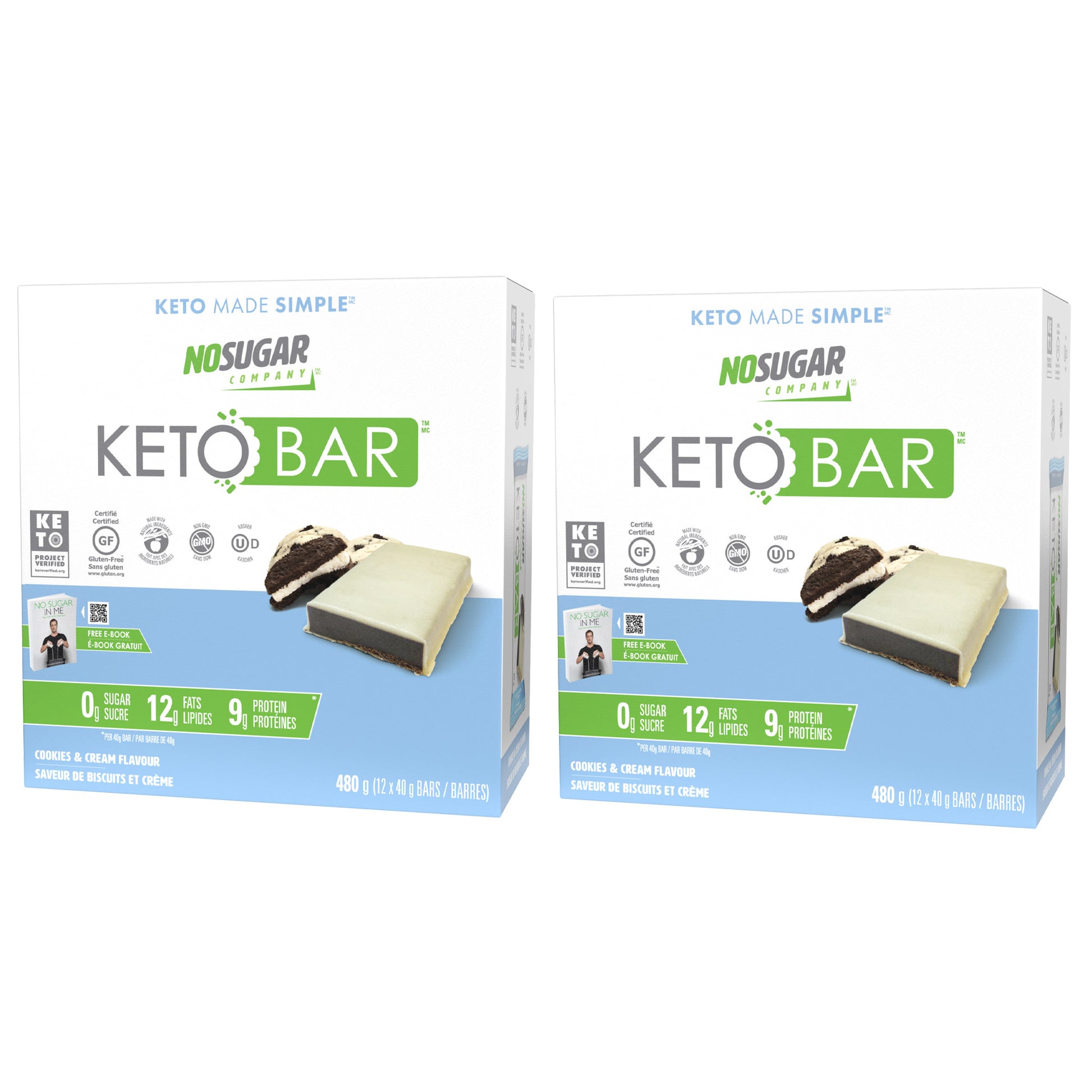 No Sugar Keto Bar, Bars, 2 × 480 g - image 8