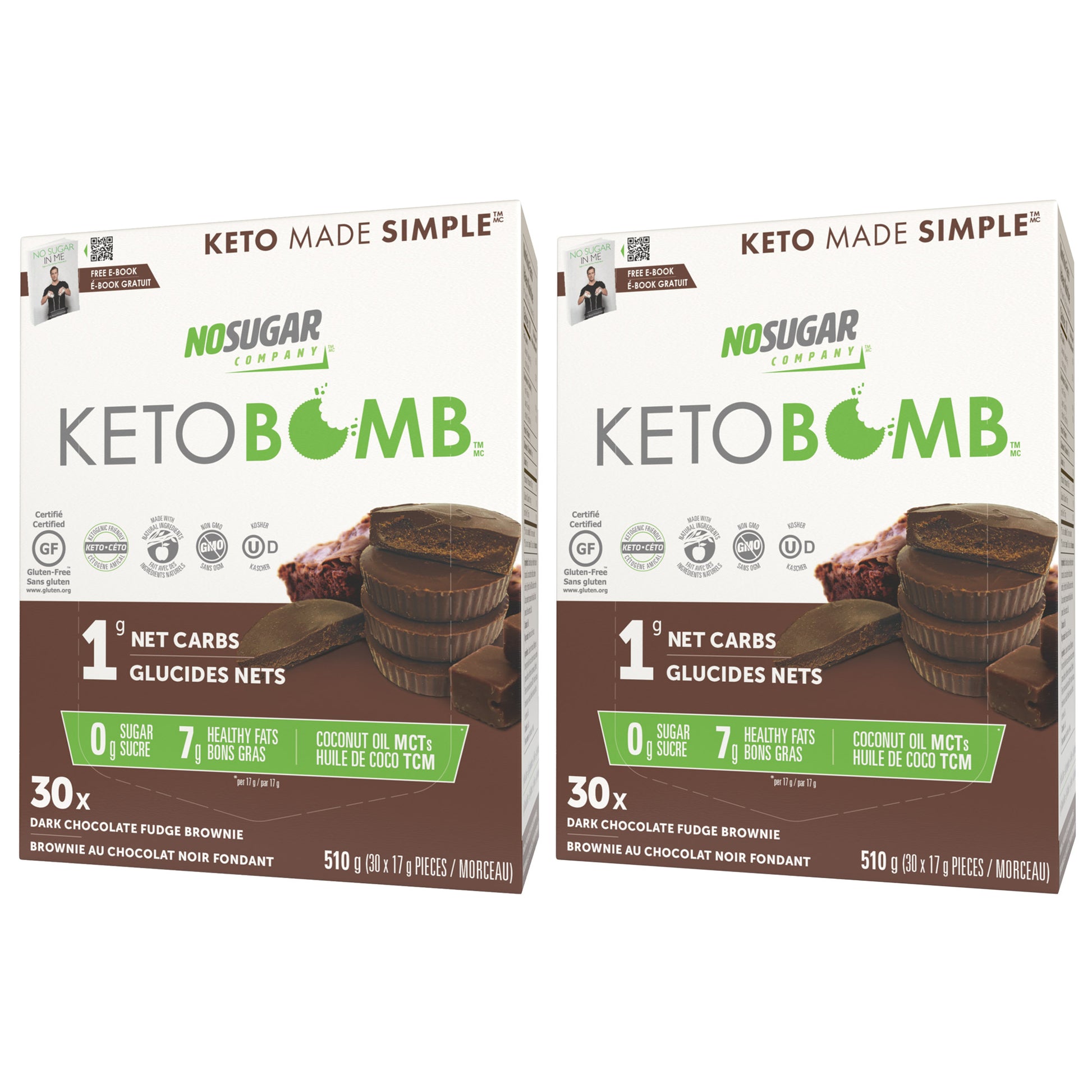No Sugar Keto Bomb, 2 × 510 g - image 1