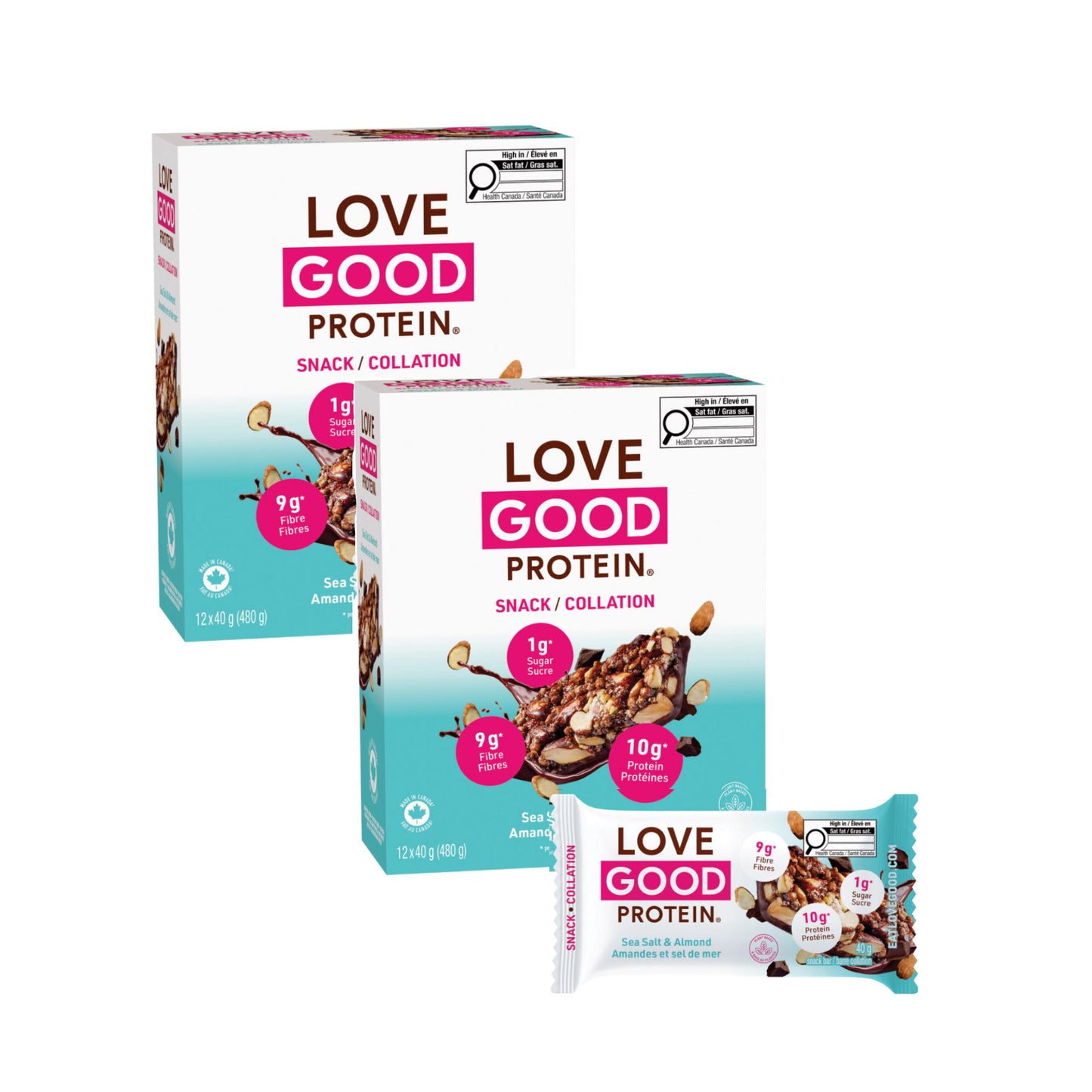 Love Good Fats Chewy Nutty, Nut Bars, 24 × 40 g - image 1