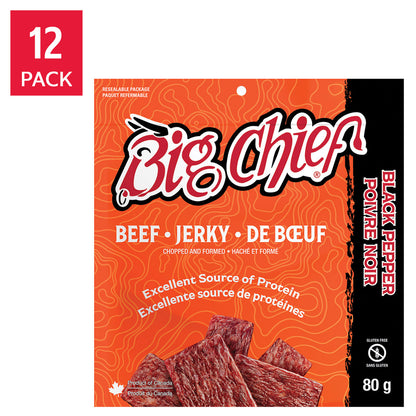 Big Chief Beef Jerky, 12 × 80 g - image 1