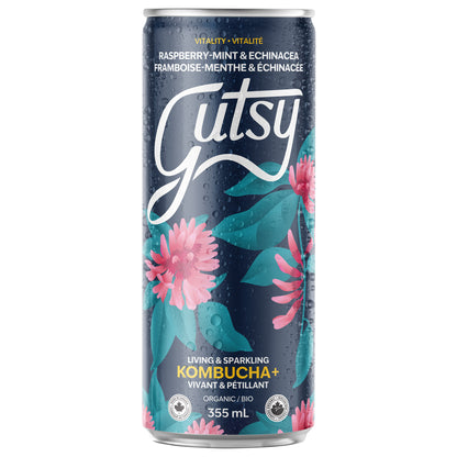 Gutsy Organic Kombucha Discovery Pack, 355 mL (12 fl oz) × 48 cans - image 2