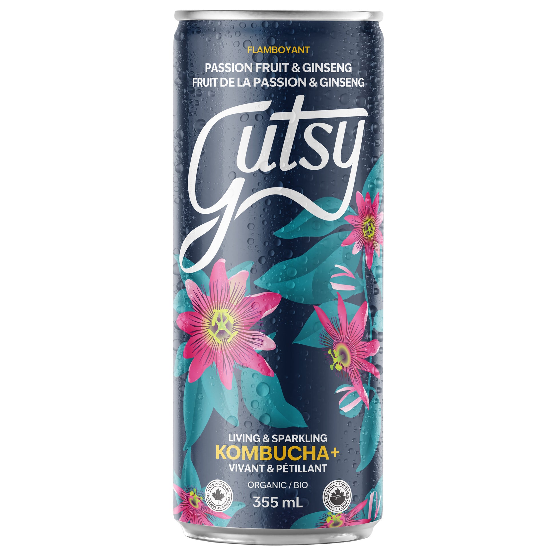 Gutsy Organic Kombucha Discovery Pack, 355 mL (12 fl oz) × 48 cans - image 3