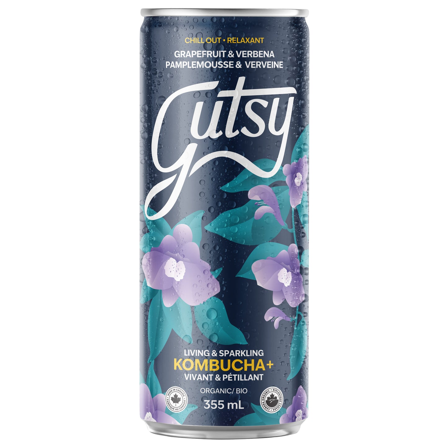 Gutsy Organic Kombucha Discovery Pack, 355 mL (12 fl oz) × 48 cans - image 5
