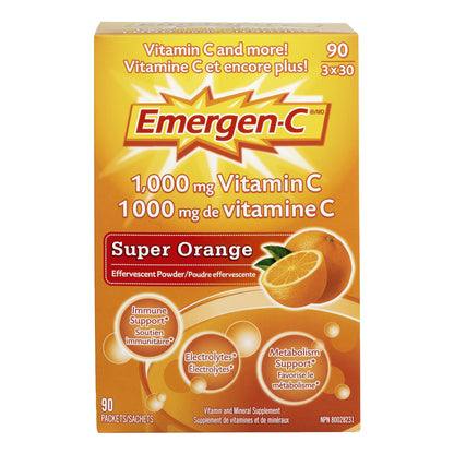 Emergen-C Vitamin and Mineral Supplement, 3 packs of 30 - image 1