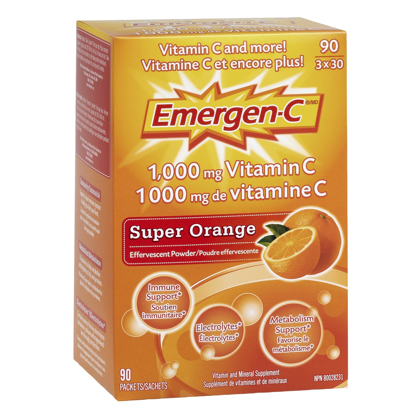 Emergen-C Vitamin and Mineral Supplement, 3 packs of 30 - image 2