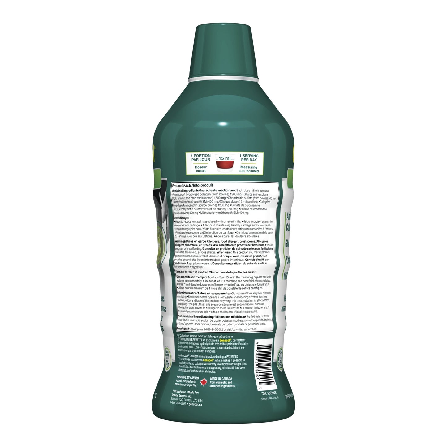 Genacol Optimum - Collagen, Glucosamine/Chondroitin & MSM - 1L - image 2