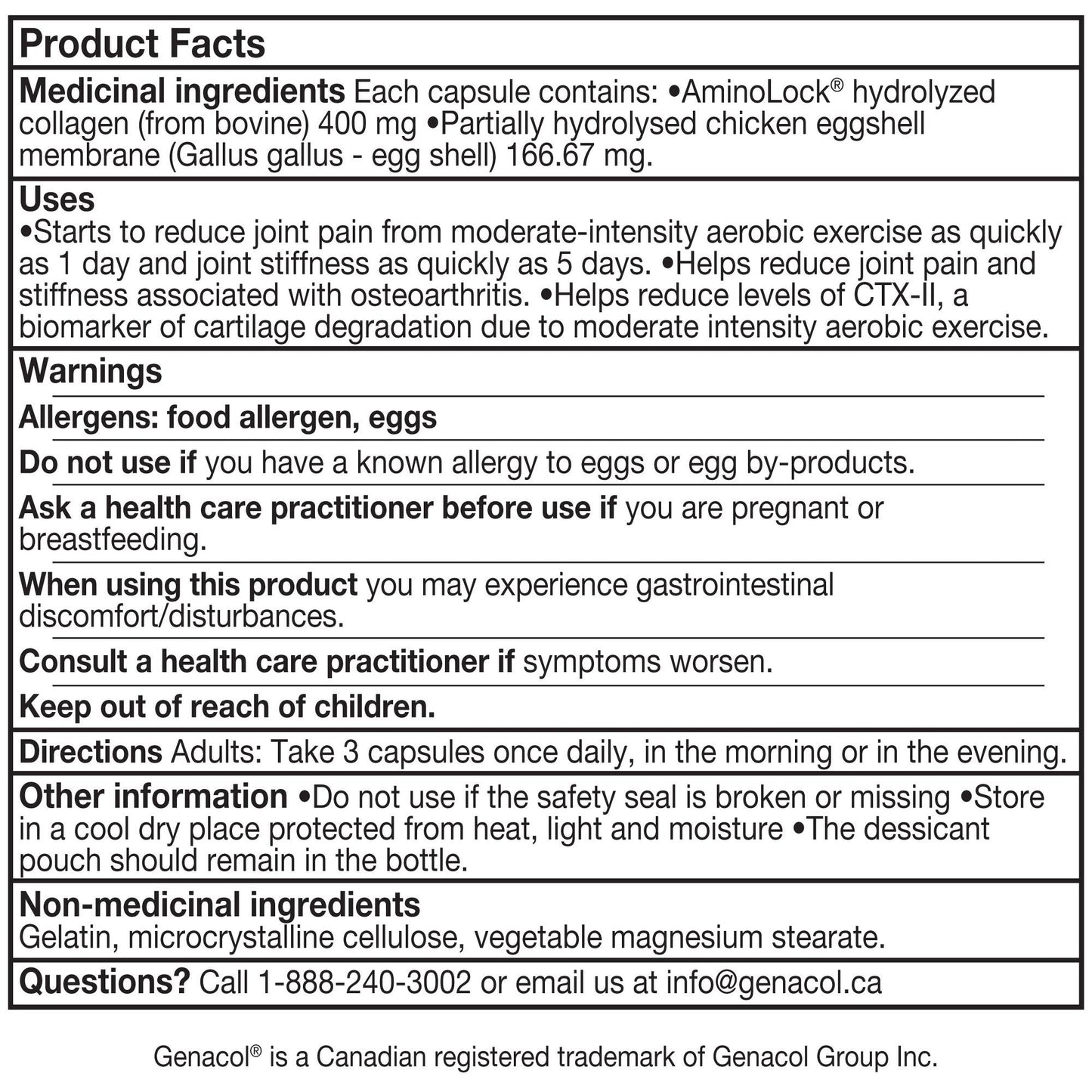Genacol Pain Relief - 270 Capsules - image 3