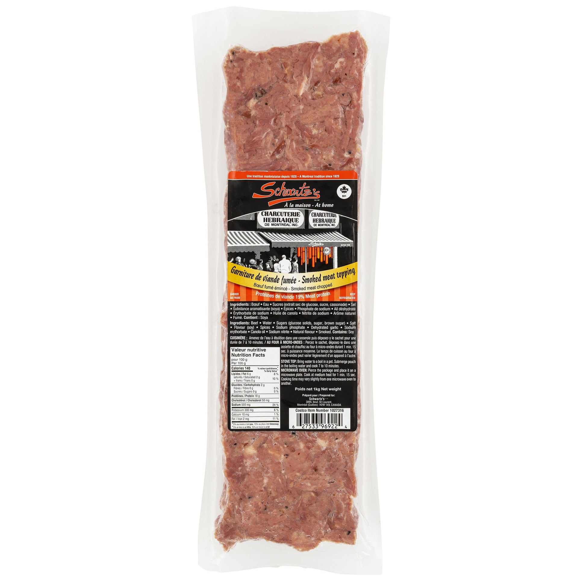 Schwartz's Smoked Meat Topping, 1 kg - image 1