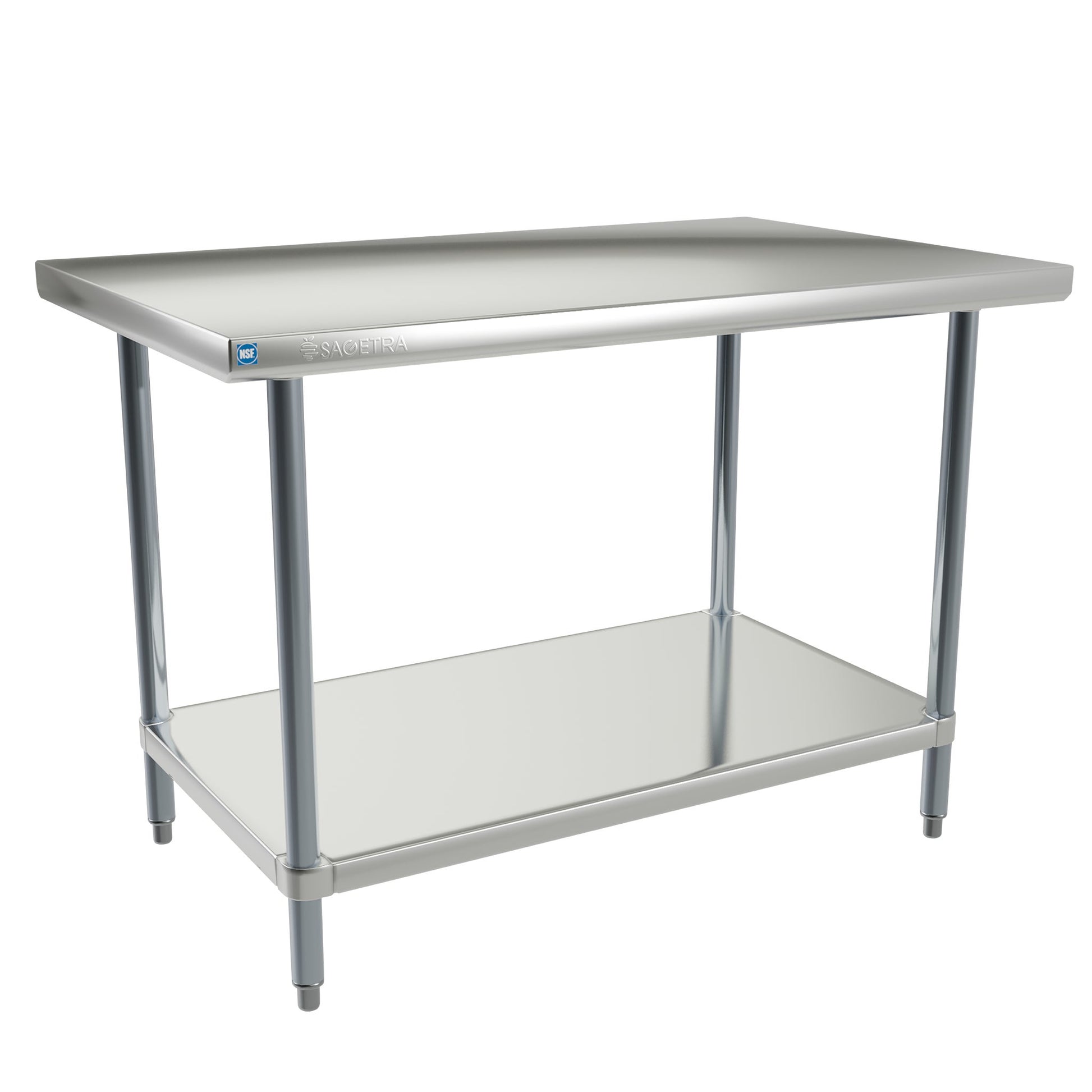 Sagetra Stainless Steel Worktable 30 in. × 48 in. × 34 in. - image 1