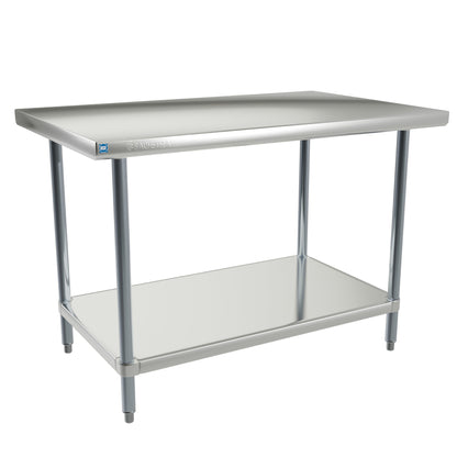 Sagetra Stainless Steel Worktable 30 in. × 48 in. × 34 in. - image 1