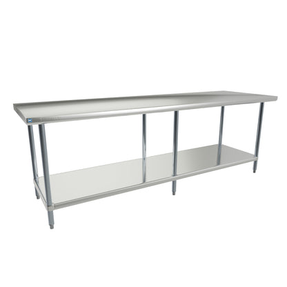 Sagetra Stainless Steel Worktable 30 in × 96 in × 34 in - image 1