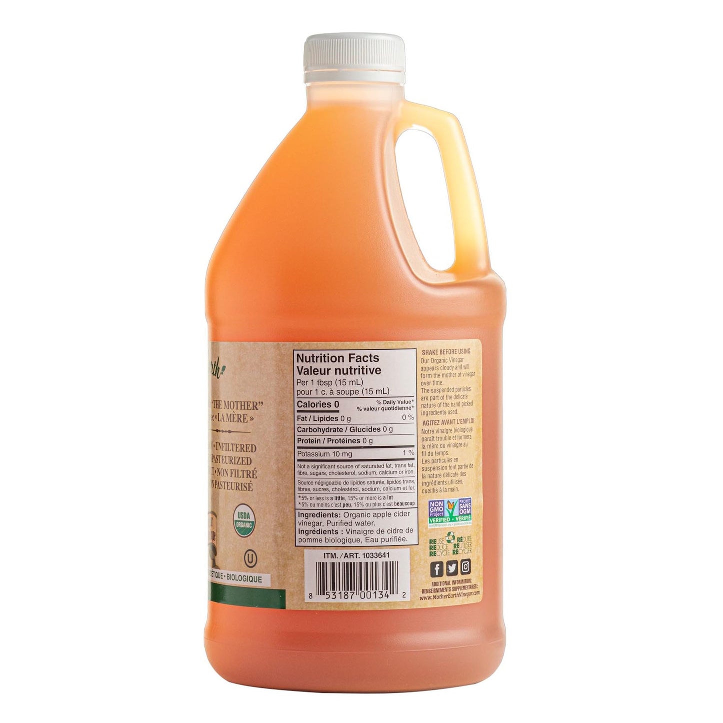 Mother Earth Organic Apple Cider Vinegar, 1.9 L - image 3