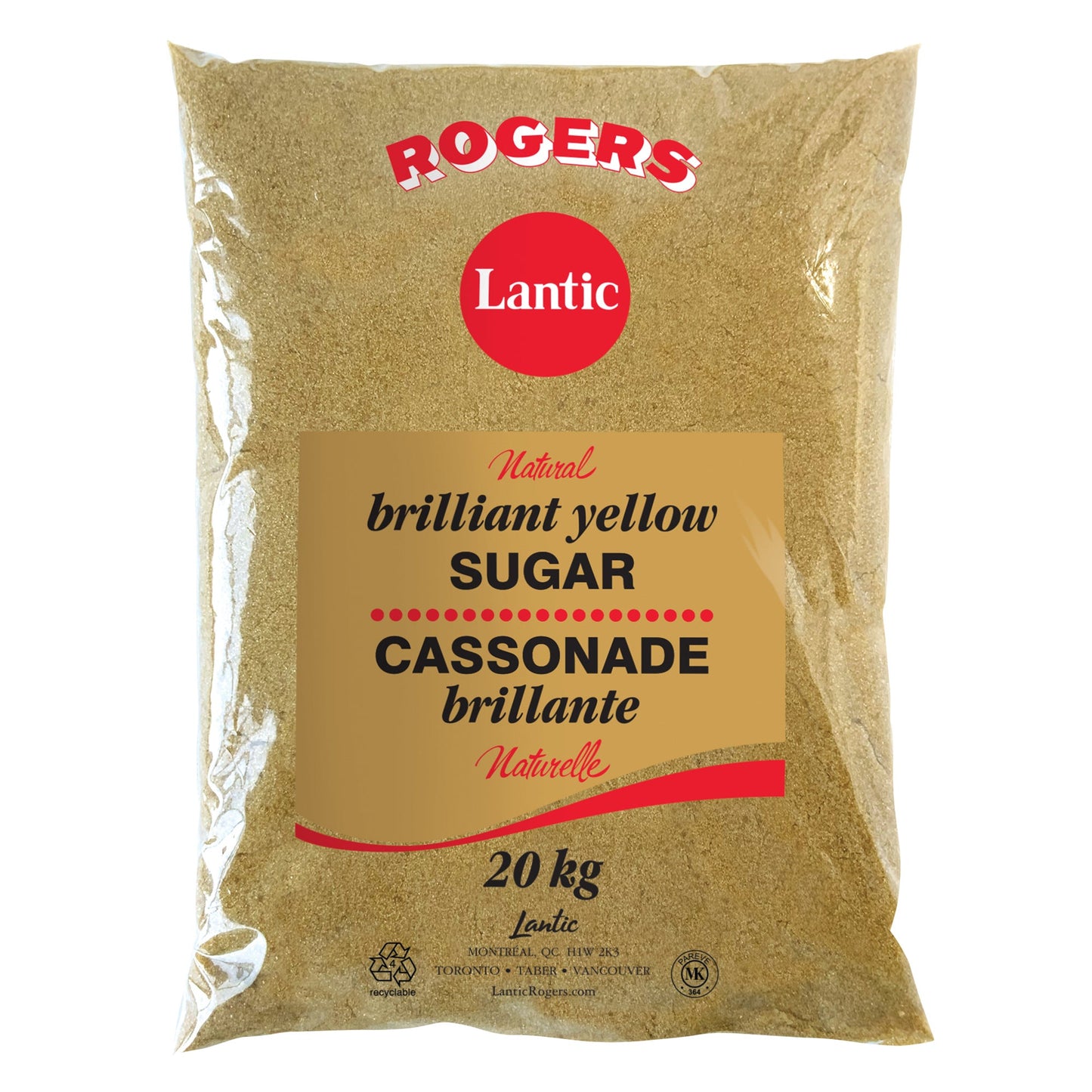 Rogers Brilliant Yellow Sugar, 20 kg - image 1