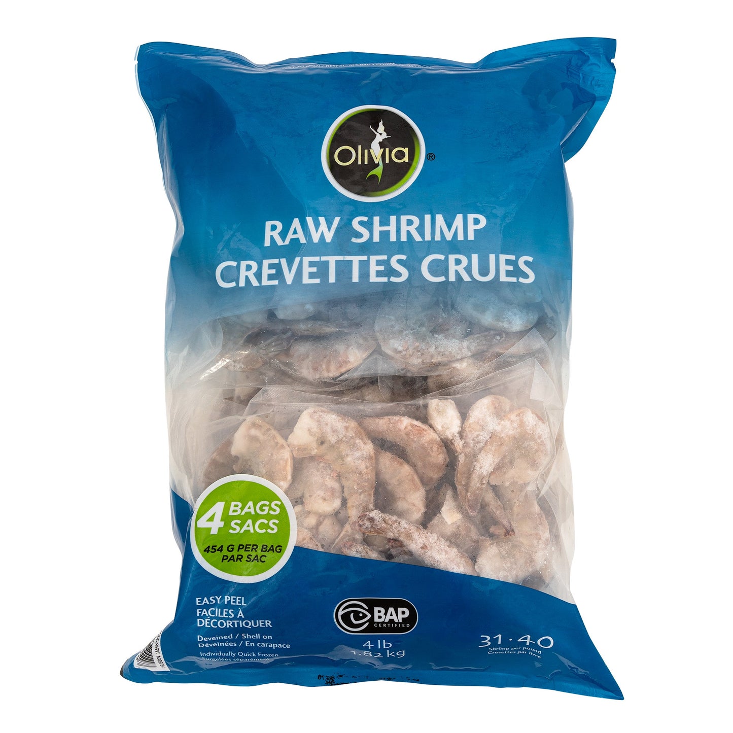 Olivia Frozen Raw Shrimp, 1.82 kg - image 1
