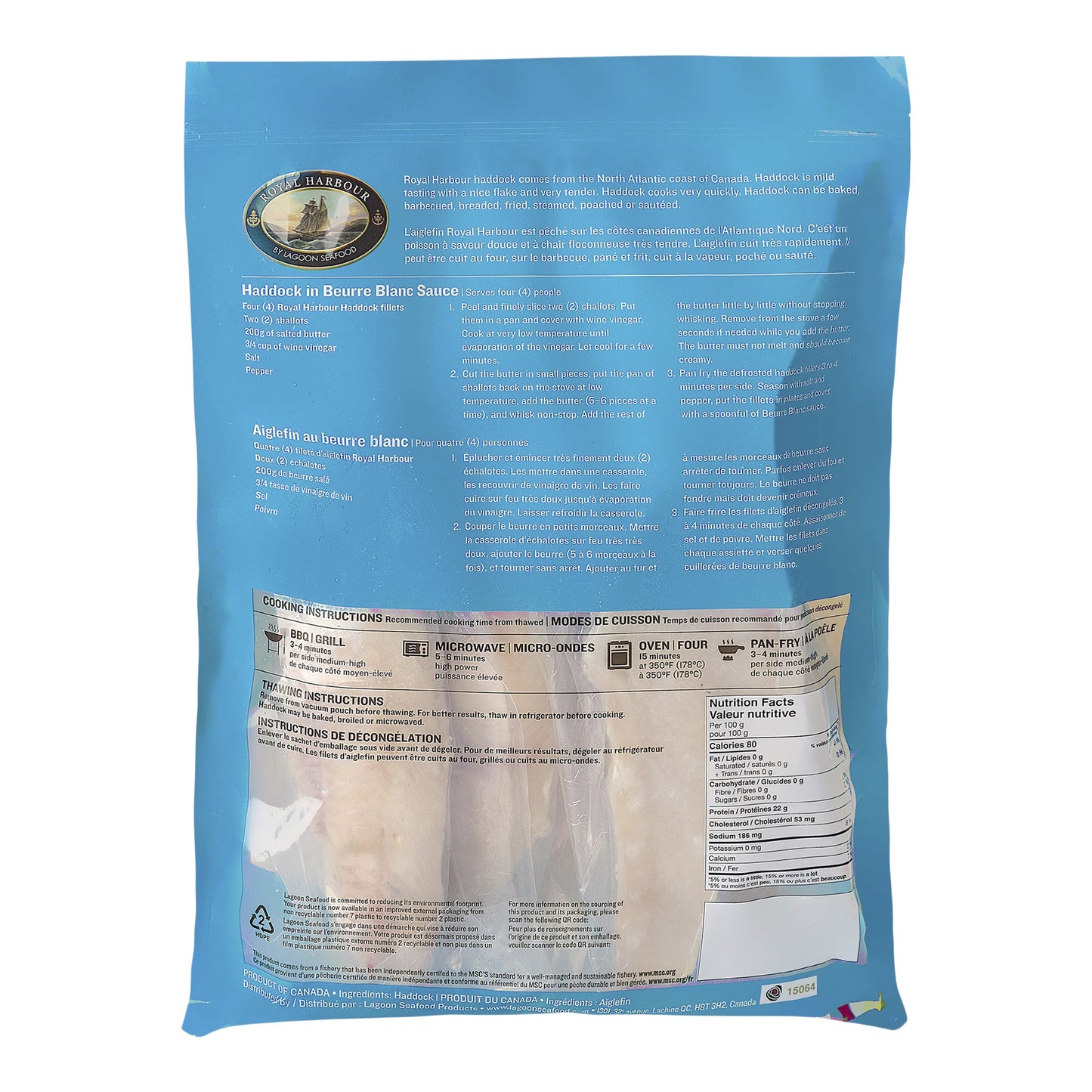 Lagoon Seafood Haddock Fillets, 1.2 kg - image 3