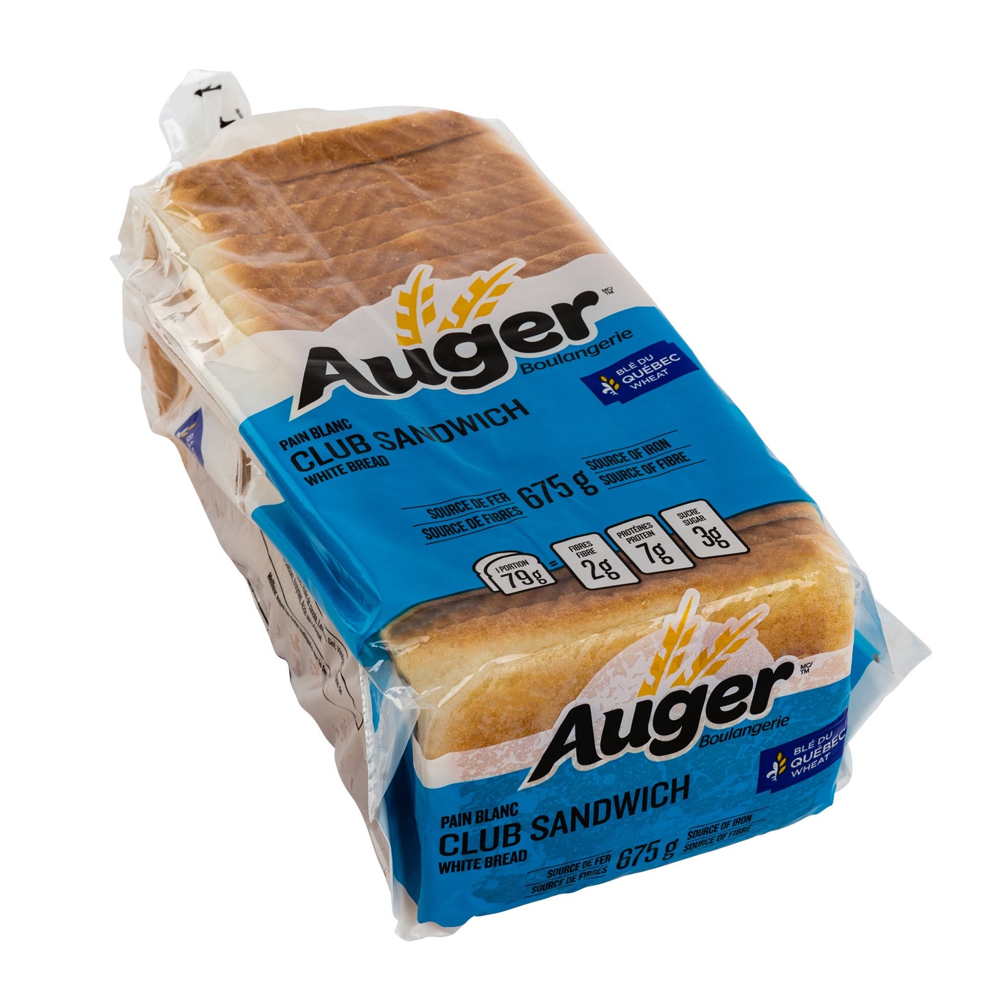 Auger White Club Sandwich Bread, 3 × 675 g - image 1