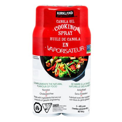 Kirkland Signature Canola Oil Cooking Spray, 2 × 482 g - image 2