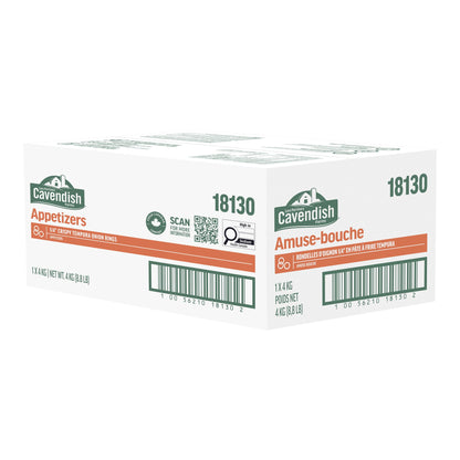 Cavendish Farms Appetizers ¼” Crispy Tempura Onion Rings, 4 kg - image 1