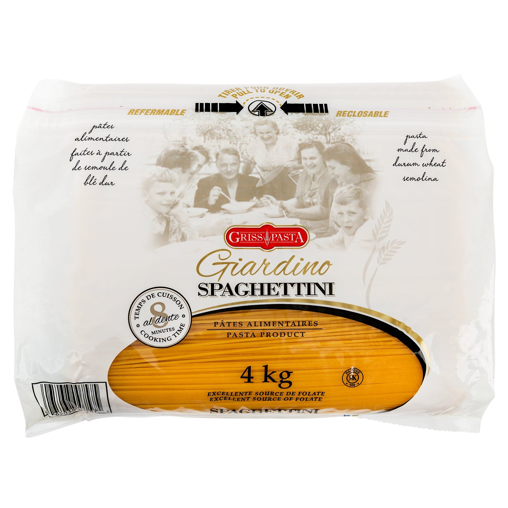Griss Pasta Giardino Spaghettini, 4 kg - image 1